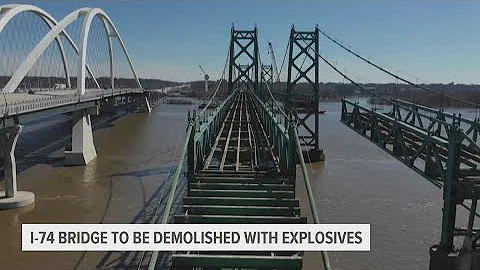 Iowa DOT will use 'controlled explosives' during old I-74 bridge demolition