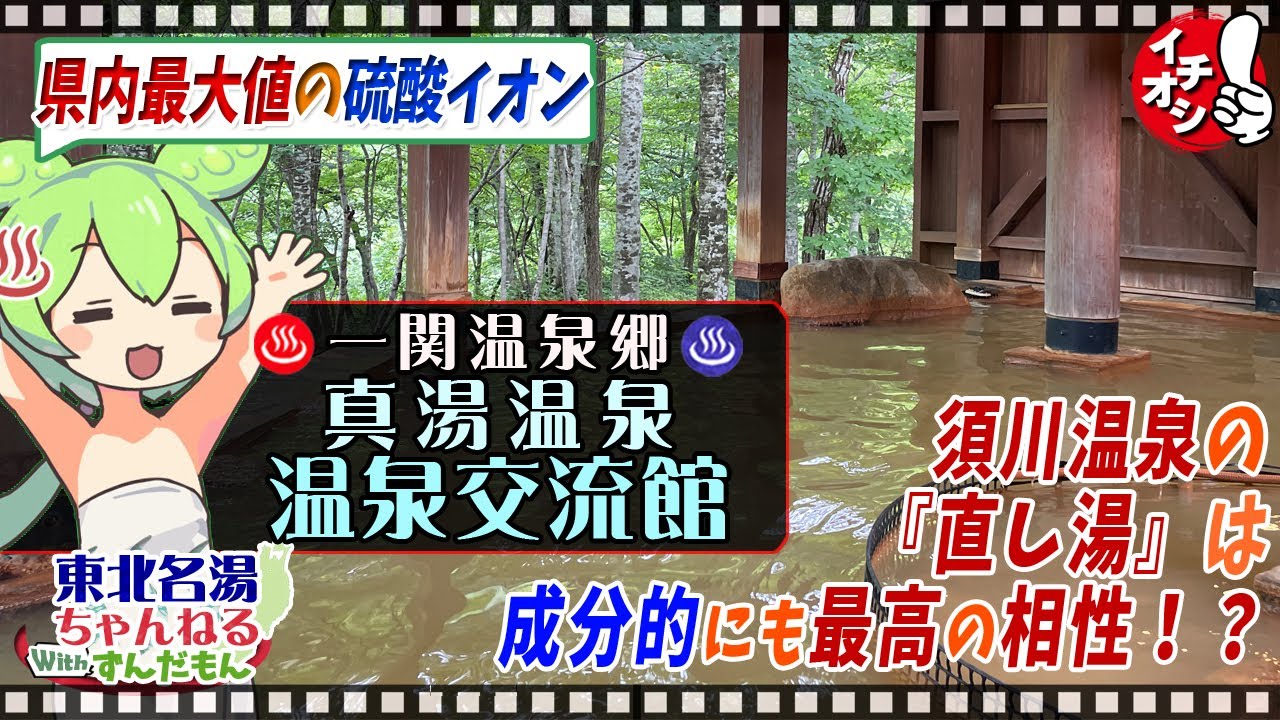 【真湯温泉センター】《一関温泉郷 真湯温泉》東北の名湯をずんだもんが解説！ 施設情報や成分表など訪れる前に役立つ情報もり沢山で紹介するのだ！【東北名湯ちゃんねる】