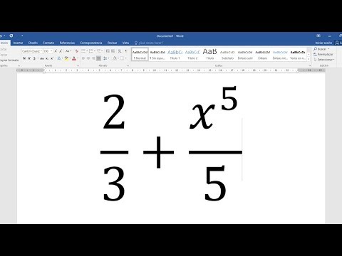 Video: Cómo Hacer Una Fracción En Microsoft Word