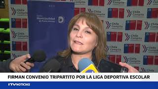 Municipalidad de Punta Arenas firmó convenio tripartito para la Liga Deportiva Escolar