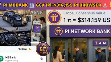 🚨BREAKING NEWS🚨 1 PI = 💲314,159 @ MB BANK CRYPTO! 🔥 New Pi Browser App NOW Supports GCV Value! 🚀🌍#pi