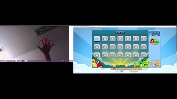 Webcam gesture with angry bird