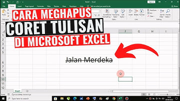 Cara Menghapus Tanda Coret di Tulisan Excel