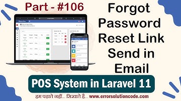 Laravel 11 Forgot Password Reset Link Send in Email | POS System in Laravel 11