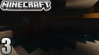 EXPLORING MASSIVE CAVE | Minecraft Survival Let's Play | Episode 3