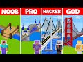 Minecraft NOOB vs PRO vs HACKER vs GOD: BRIDGE HOUSE CHALLENGE in Minecraft / Animation