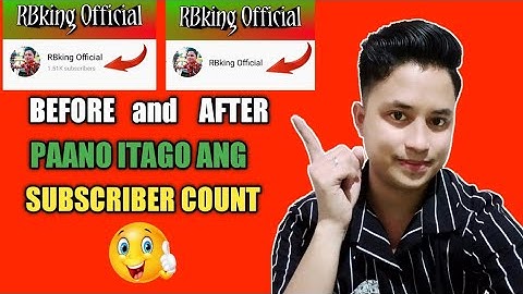 PAANO ITAGO ANG SUBSCRIBERS COUNT | HOW TO HIDE SUBSCRIBERS COUNT TAGALOG
