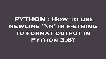PYTHON : How to use newline 