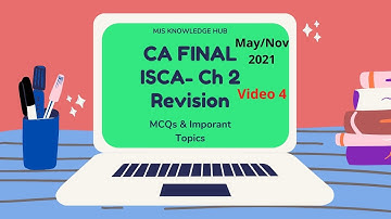 👍🔥ISCA Ch 2🔥Revision MCQs & Important Topics May/Nov 2021👍 Video 4 Quick revision of Ch 2@MCQs🔥👍