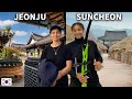 On visite un studio de cinma et un village traditionnel  suncheon jeonju core