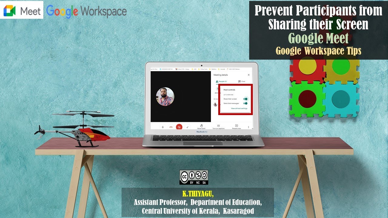 Prevent Participants from Sharing their Screen - Google Meet (Google Workspace)