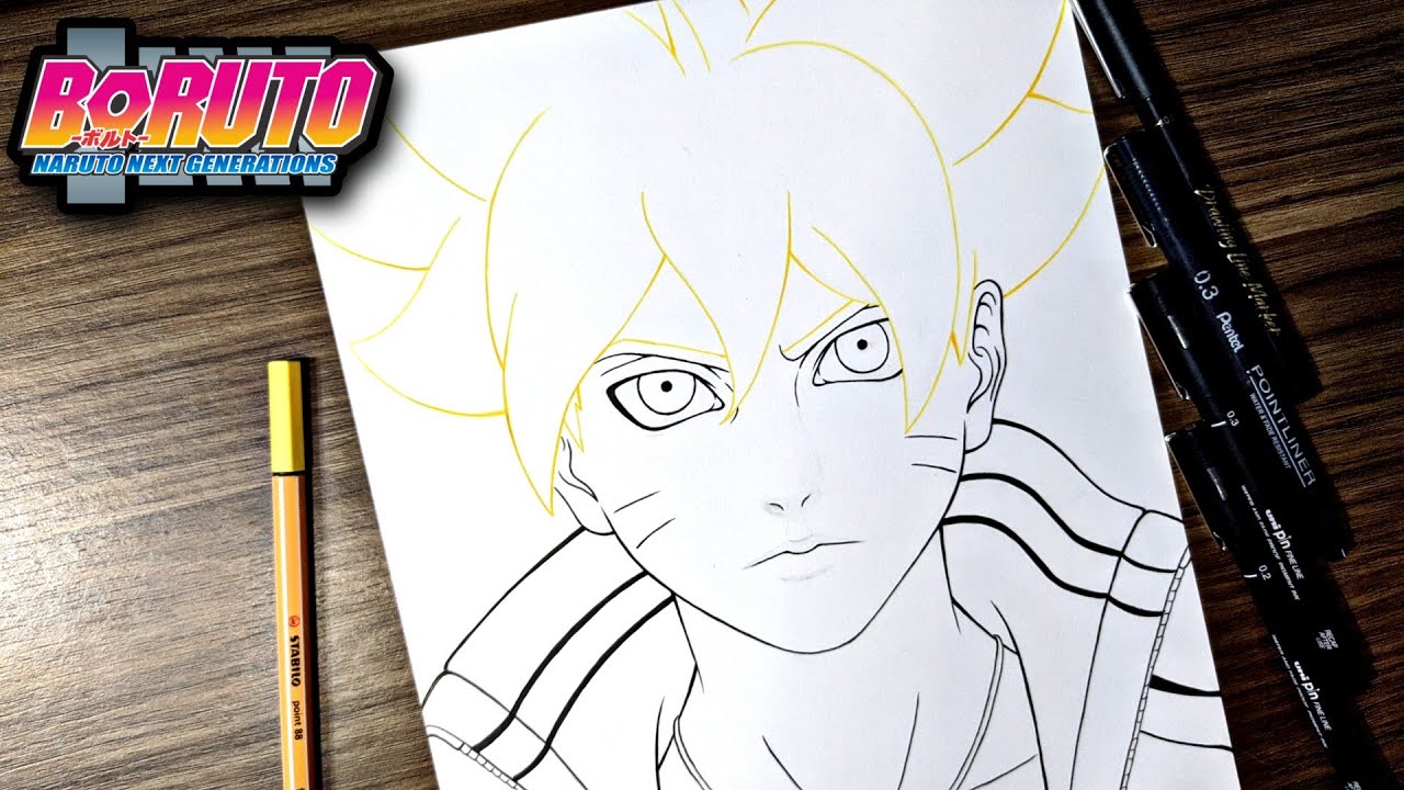 Arte Fast 2.0 - Qual nota daria pra esse Desenho do Boruto Uzumaki