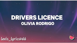 drivers licence (olivia rodrigo) lyrics video