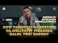 Tarmoqli Savdo va Moliyaviy Piramida - HALOL yoki HAROM? | 1-qism Webinar