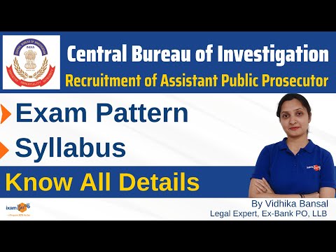 Central Bureau of Investigation |Recruitment of Assistant Public Prosecutor |Exam pattern & Syllabus