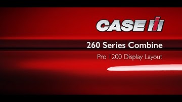 Axial-Flow 260 Series Combine - Pro 1200 Display Layout