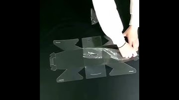 Transparent  Pastry Food Packaging Boxes PET Small Square Clear Plastic Cake Box With Handle