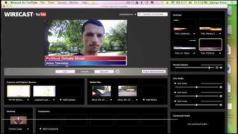 Wirecast for YouTube Test and Tutorial