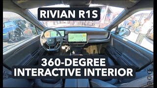 Inside the Rivian R1S! VR / 360° Interactive Interior View