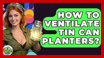 How To Ventilate Tin Can Planters? - The Upcycle Lab