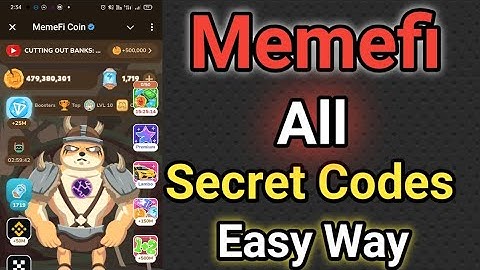 Memefi all secret codes easy way
