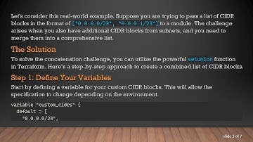 How to Concat Strings and List Variable in Terraform