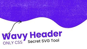 How to Make Wavy Header Background in CSS & SVG | CSS Tutorial | FrontendDUDE