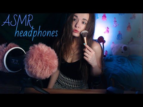 ASMR - headphones ! АСМР - наушники , пушистики , сверчки ^^