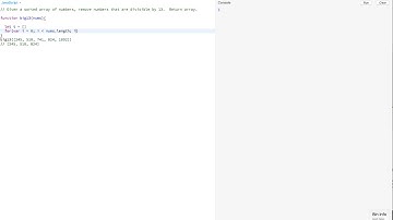 Given a sorted array of numbers remove numbers that are divisible by 13 and return array
