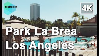 【4K】🇺🇸🌴Walking around Park La Brea Apartments in Los Angeles🎧, California, United States