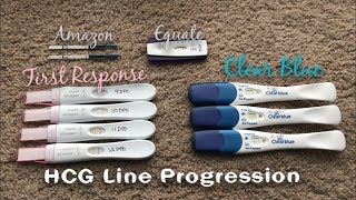 PREGNANCY TEST LINE PROGRESSION | 8-12 DPO | FIRST RESPONSE VS. CLEAR BLUE