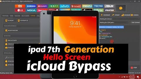 ipad 7th Hello screen | icloud Bypass |ipad 7th | With UnlockTool | 16.5.X |@doctormobilecomputer