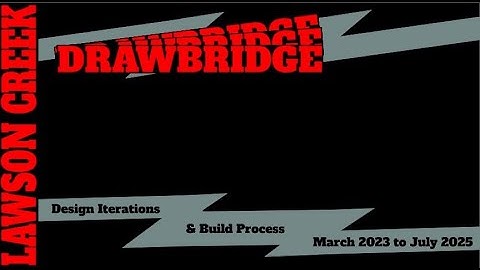 Man builds articulating DRAWBRIDGE over rushing creek