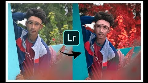 Lightroom red background photo editing Lightroom background colour change photo editing green to red