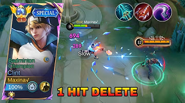 TOP GLOBAL CLINT BEST 1 HIT BUILD TO DESTROY META HEROES IN SOLO RANKED! Build Top 1 Global CLINT