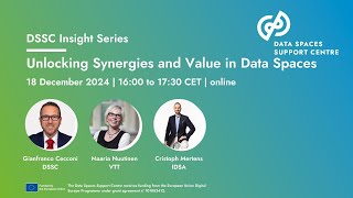 DSSC Insight Series- 18.12.2024 -  Unlocking Synergies and Value in Data Spaces