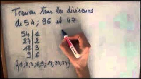 Trouver tous les diviseurs d