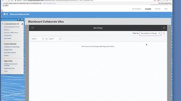 How to Access Recordings in Blackboard Collaborate Ultra