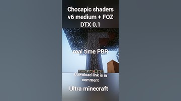 Chocapic shaders + FOZ DTX Ultra realstic minecraft #shorts #shortvideo #minecraft