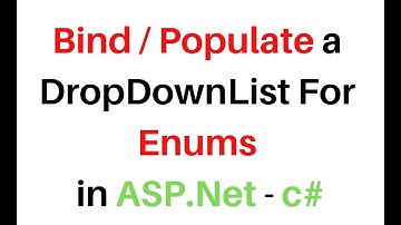 Binding dropdownlist from Enum in c# asp.net 4.6