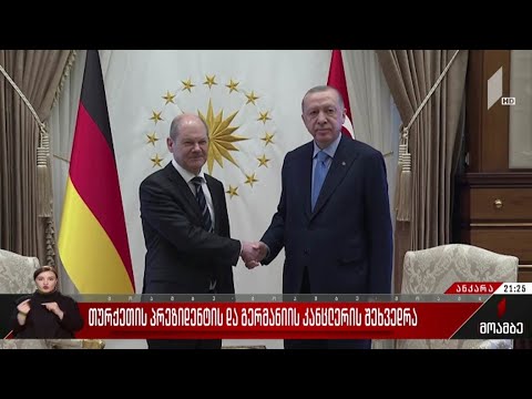 თურქეთის პრეზიდენტის და გერმანიის კანცლერის შეხვედრა