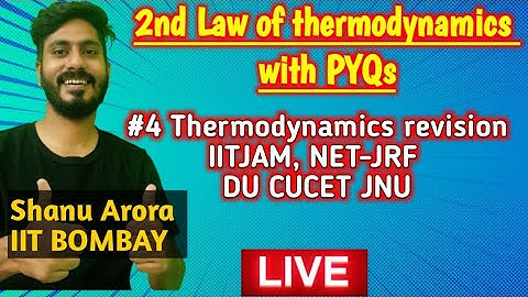 Second law of THERMODYNAMICS revision | Revision for Msc physics IITJAM DU JNU BHU CUCET