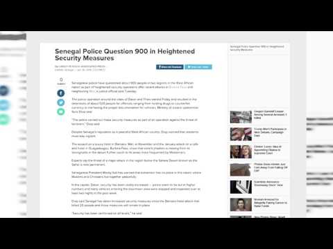 სენეგალის პოლიციამ 900 ადამიანი დაკითხა