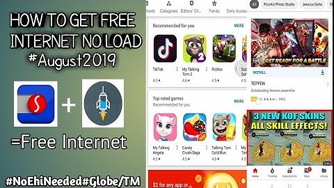 HOW TO GET FREE INTERNET | GLOBE AND TM | NO LOAD