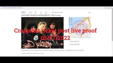 How to Post in Craigslist Ticket Section | Live Proof With Creating Craigslist PVA