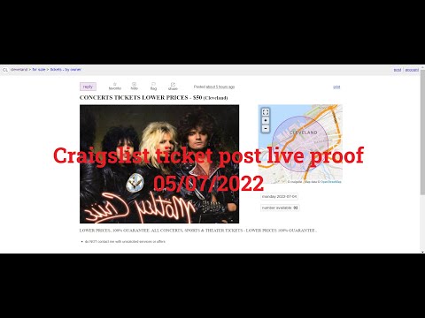 How to post Craigslist ticket section #Craigslist tickets post live proof with Luminati  ip.