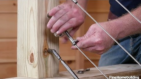 How to Install Cable Rail on Stairs