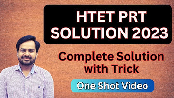 HTET PRT Previous Year Question Paper | HTET PRT math solution 2023 By Rakesh Chhoker