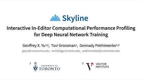 Skyline: Interactive In-Editor Computational Performance Profiling for Deep Neural Network Training