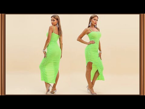 Mesh Midi Dress || Relax 406